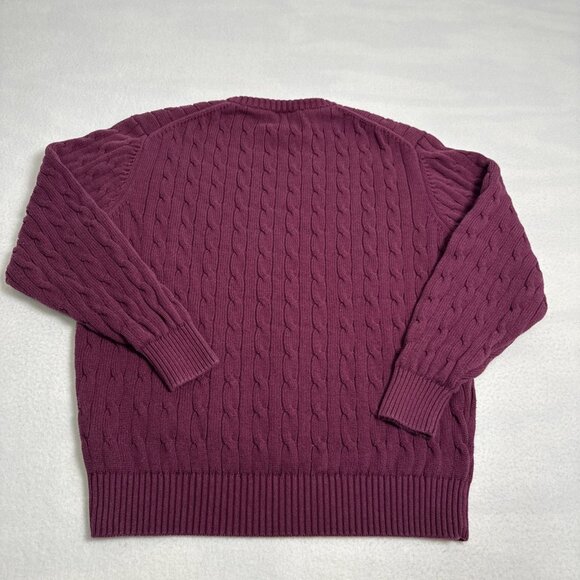 Jos A Bank Executive Collection Crew Neck Cotton Sweater Mens Large purple - Picture 5 of 6